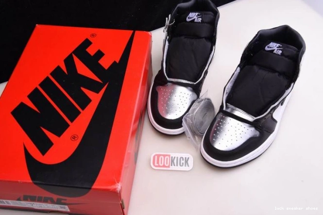 Rep LUCY HIGH WMNS CD0461-001 OG AIR SILVER JORDAN TOE 1 0722